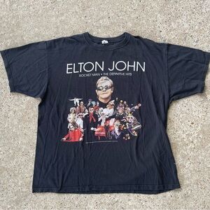 ELTON JOHN Concert Tour 2007 2009 Rocket Man The Definitive Hits - Size 2XL